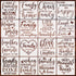 16pcs Family Inspirational Word Stencil Kit Motivational Stencils Phrase Word Reusable Mylar Template Stencils Large Alphabet Welcome Calligraphy ...