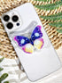 Nature Butterfly Phone Grip Stand, Cute Clear Cell Phone Holder,Expandable Collapsible Cell Phone Accessory, Phone Charms Support with Transparent...