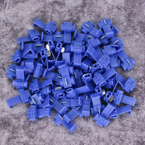 60Pcs Solderless Quick Splice Wire Connectors 18-14 AWG Splice Connector Snap Electrical Wire Connector Cold Pressed Insulated Electric Wire Splic...