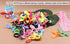 50pcs Children Hair Ties+200pcs Rubber Bands, Cute Toddler Rabbit Ear Hair Ties, Seamless No Crease Elastic Cotton Bows Ponytail Holders Hair Acce...