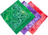 CoverYourHair - Tie Dye & Paisley Bandanas - 6 Pack Colorful Cotton Bandanas...