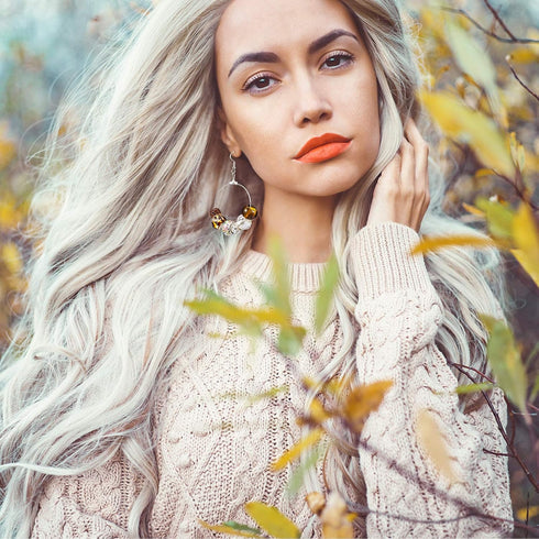 Hicarer 580 Pcs Earring Making Kit Earring Hoops for Jewelry Making 180 Pcs Round Beading Hoops Earring Findings Components with 200 Silicone Earr...