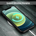 TENOC Phone Case Compatible with iPhone 12 Mini, Black Case Anti-Fingerprint Protective Bumper Matte Cover for 5.4 Inch...