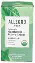Allegro Tea, Organic Northwest Minty Green Tea Bags, 20 ct...