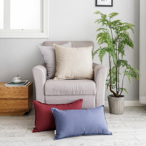 Jeanerlor Cotton Linen Soft Soild Decorative Square Throw Pillow Covers Set Cushion Case for Sofa Bedroom Car24 x 24 Inch 60 x 60cm, Light Linen...
