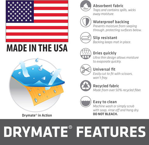 Drymate Coffee Maker Mat, (Coffee Station Bar Accessory) Protects Kitchen Countertops From Spills, Stains & Scratches, Absorbent, Waterproof, Wash...