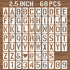 2.5 Inch Letter and Number Stencils, 68 Pcs Reusable Plastic Alphabet Spray Paint Stencils for Painting on Wood, Wall, Fabric, Rock, Signage, Door...