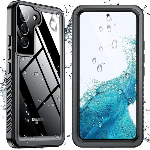 SPIDERCASE Designed for Samsung Galaxy S22 Case Waterproof, Built-in Lens&Screen Protector, Full Heavy Duty Protection, 12FT Military Shockproof, ...