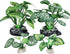 4PCS Aquarium Plants Betta Fish Tank Decorations Small Size Soft Faux Silk Aquarium for Hiding Fish Reptil...