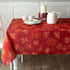 Benson Mills Poinsettia Scroll Printed Rectangle Fabric Table Cloth, Winter, Holiday and Christmas Tablecloth (60" X 104" Rectangular, Red)...