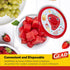 Glad Food Storage Containers, GladWare Summer Edition with Reversible Lid Inserts – 3 Ct Large Round Containers & Lids, 48oz Microwave-Safe, Freez...