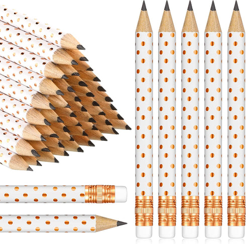 50 Pcs Half Pencils with Eraser Golf Pencils for Baby Bridal Shower Mini Game Pencils Sharpened Pencils Wooden Pocket Pencils for Wedding School O...
