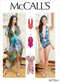 McCall Pattern Company McCall's Women's One Piece Bathing Suit and Cover Up Sewing Patterns, Sizes 8-22, various, White...