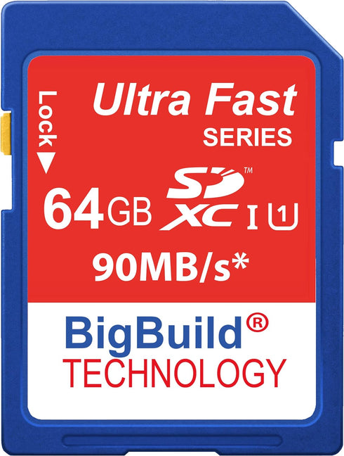 64GB Ultra Fast SDXC 90MB/s Memory Card Compatible with Kodak PIXPRO FZ101, FZ45, FZ55 Camera...