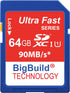 64GB Ultra Fast SDXC 90MB/s Memory Card Compatible with Kodak PIXPRO FZ101, FZ45, FZ55 Camera...