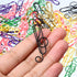 Outus 200 Pcs Music Paper Clips 6 Colors Metal Musical Notes Paper Clips Treble Clef Paper Clips Funny Music Teacher Gifts for Desk Bookmark Offic...