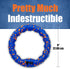 Indestructible Dog Ring Toy, Blue - Tough Dog Pull Toys for Aggressive Chewers, Dog Flying Disc for Fetch, Tug of War and Dog Training...