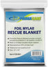 Primacare HB-10 Emergency Foil Mylar Thermal Blanket (Pack of 10), 52" Length x 84" Width, Silver...