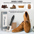 MAXIMILIAN Shoe Cleaner Kit. Brush with Extra 2 Erasers for Shoes & Boots. Horse Hair Shoe Brushes for Polishing, Cleaning & Buffing Leather Shoes...