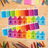 59ft Bulletin Board Border Decorations Self Adhesive Pencil Crayons Borders Classroom Bulletin Wall Window Door Decor.(Pencil Crayons 60)...