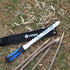 Linsen-Outdoor Stainless Steel Garden Knife with 11" Blade, Double Side Utility Sod Cutter Lawn Repair Garden Knife with Nylon Sheath...