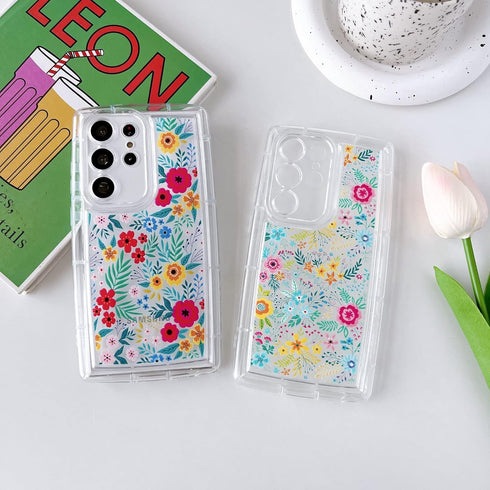 Jmltech S23 Ultra Phone Case, for Samsung Galaxy S23 Ultra Case for Women Girls Flower Soft Silicone Slim Thin Cute Floral Flexible Protective Gir...