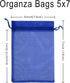 100PCS Sheer Organza Bag 5''X7'' Royal Blue Mesh Bags Drawstring Jewelry Gift Bags Small for Baby Shower Wedding Party Pouch Favor Goodie Bags...