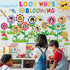 88Pcs Flower Bulletin Board Decorations Set Look Who’s Blooming Classroom Decoration Growth Mindset Photo Posting Craft Cutouts for School Offices...