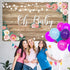 Rustic Wood Baby Shower Backdrop Banner Oh Baby Floral Baby Shower Decorations Background for Girls and Boys Wood Floor Flower Wall Newborn Birthd...
