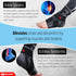 Ankle Brace for Women, Men, Plantar Fasciitis Relief, Achilles Tendonitis Brace for Sprained Foot, Ankle Compression Sleeve with Strap Black L...