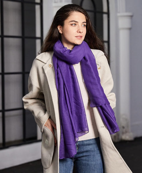 MissShorthair Womens Solid Color Scarfs Long Lightweight Scarf for Women Large Sheer Wrap Shawl...