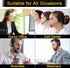 Computer Headset with Microphone, On-Ear 3.5mm Headset with Mic for Laptop, 3.5mm Binaural-Ear Headphone with Lightweight Business Headphones with...