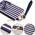 PU Nautical Anchor Purse, 8.5"x5.0" Wristlet Bag Zip Coin Pouch...