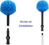 Twist-On Cobweb Duster Head, Soft Bristles Spider Web Duster Brush for Outdoor & Indoor Cleaning, Fits Standard 3/4 inch Threaded Poles...