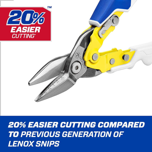 LENOX TOOLS Pliers, Straight Avitation Snips, With Durable Grip (LXHT14340)...