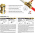 Everflow Supplies Pushlock UPBVF12 1/2 Inch Push X Female Ball Valve for Push-Fit Valve, Full Port Ball Valve Design w/Single Lever Heavy Duty Rus...