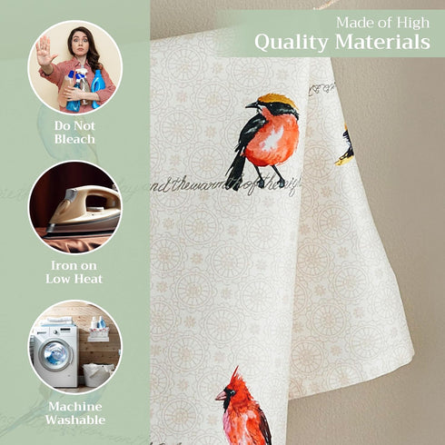Maison d' Hermine Kitchen Towels Set of 2 100% Cotton 27.50" x 20" Reusable Cloth Tea Dish Towels Absorbent with Hanging Loop for Kitchen, Dining,...