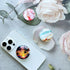 Translucent Clear Phone Grip with Expanding Kickstand,Cell Phone Collapsible Stand Beach Ocean Starfish Design for Smartphones......