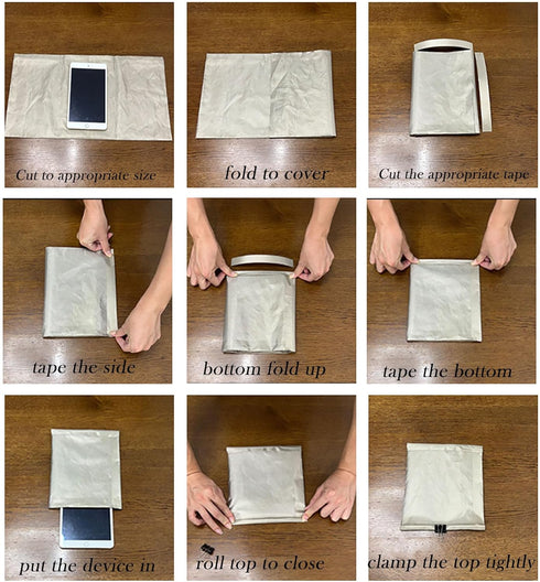 Faraday Fabric Kit (44"W × 36"L Fabric + 36"L Tape).Multi-Purpose Military Grade Signal Blocking Cloth Shields RFID,Bluetooth,WiFi,GPS.Premium Sof...