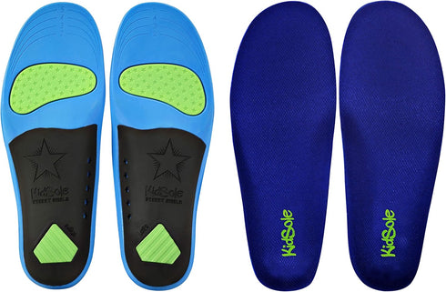 Children's Memory Foam Starry Shield Arch Support Insole for Comfort, Cushion & Arch Support by KidSole ((24 CM) Kids Size 2-6)...