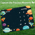 Cosmic Planets Outer Space Theme Baby Monthly Milestones Blanket Boys Kids Photo Background Mom Gifts Newborn Shower Party Decoration Personalized...
