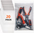 Heavy Duty Zip Bags 5"x8" 8mil Thick 20 Pack - Puncture Resistant Resealable Poly Bags - Great To Store Tools With Sharp Edges, Small Business Pac...