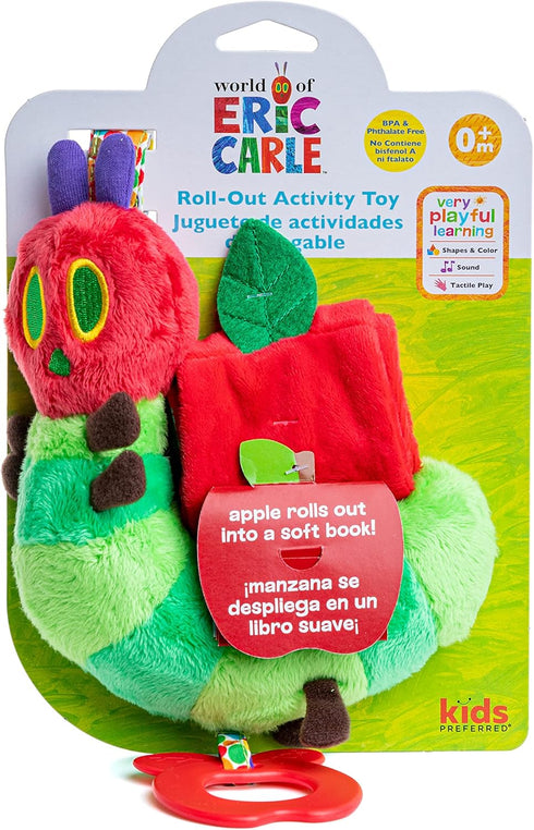KIDS PREFERRED World of Eric Carle The Very Hungry Caterpillar Roll Out Activity Toy with Teether, Multicolor (55734)...
