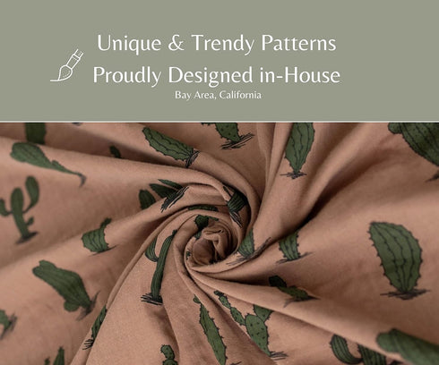 Leyl&Ari Muslin Swaddle Blanket 100% Organic Cotton Lightweight Receiving Wrap for Infant & Newborn (Cactus, 47X47)...