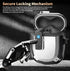 Olytop Rugged Armor Case Cover for Google Pixel Buds Pro Case with Lock Clip & Cleaner Pen, Shockproof Protective Hard Skin with Carabiner Men Wom...