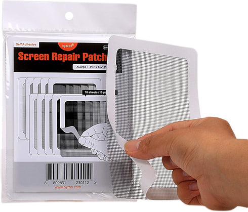 by.RHO Window and Door Screen Repair Patch kit. 10 Patches, (4?" x 6¼" (10pcs)...