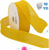 Morex Natural Burlap Wired Ribbon for Decorations, Holidays, Parties, Home and Outdoor Decor, 1.5" x 10 Yd, Bright Yellow...