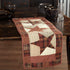 VHC Brands Abilene Country Red Independence Day Patchwork Rect Star Quilted Runner 13x36...