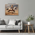 Posterizer 1 pcs- Cowboy riding a brown and white horse-Art for Animal Lovers- Gift for Men Women Entrepreneur Teens-decor for Bedroom, Office, Li...
