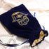 ARTSY CRAFTS 6x9" Hamsa Hand Velvet Jewelry Pouch Gift Bags, Fatima Hand Evil Eye Velvet Drawstring Oracle Tarot Card Rune bags Dice Bag (Royal Bl...